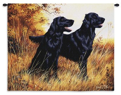 Flatcoat Retreiver Wall Tapestry Flatcoat Retreiver Wall Tapestry