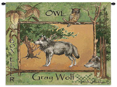 Grey Wolf Wall Tapestry Grey Wolf Wall Tapestry