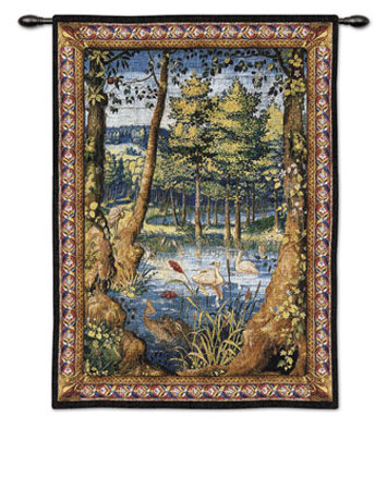 Verdure with Animals Wall Tapestry Verdure with Animals Wall Tapestry