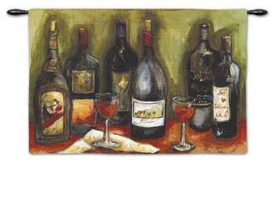 Wine Still Life Wall Tapestry Wine Still Life Wall Tapestry