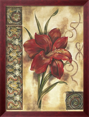 Illuminated Lily I Framed Print Illuminated Lily I Framed Print