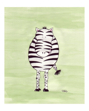 Watercolor Zebra Giclee Print Watercolor Zebra Giclee Print