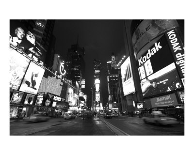 Times Square BW Photographic Print Times Square BW Photographic Print