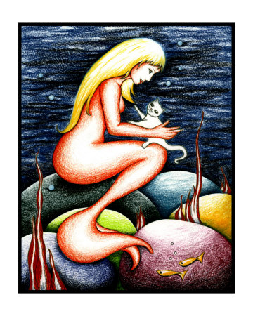 Love my Kitty Giclee Print Love my Kitty Giclee Print