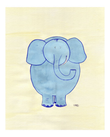 Watercolor Elephant Giclee Print Watercolor Elephant Giclee Print