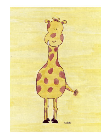Watercolor Giraffe Giclee Print Watercolor Giraffe Giclee Print