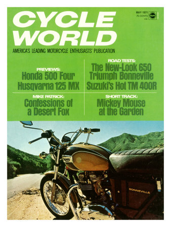 Cycle World, Triumph Bonneville Giclee Print Cycle World, Triumph Bonneville Giclee Print