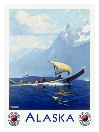 Northern Pacific Railroad, Alaska Giclee Print Northern Pacific Railroad, Alaska Giclee Print