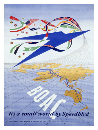 British BOAC Airline Giclee Print British BOAC Airline Giclee Print