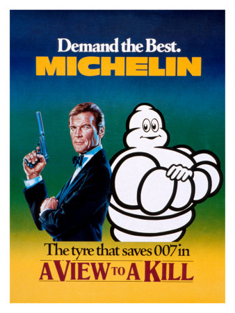 Michelin, Tire James Bond Giclee Print Michelin, Tire James Bond Giclee Print