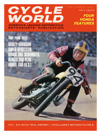 Cycle World, Harley Flat Track Giclee Print Cycle World, Harley Flat Track Giclee Print