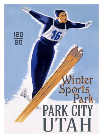 Park City Jumper Giclee Print Park City Jumper Giclee Print