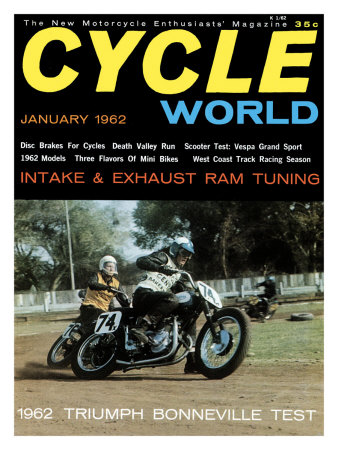Cycle World, Triumph Flat Track Giclee Print Cycle World, Triumph Flat Track Giclee Print