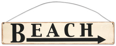 Beach Tin Sign Beach Tin Sign