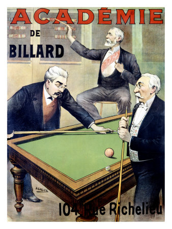 Academie de Billard Giclee Print Academie de Billard Giclee Print
