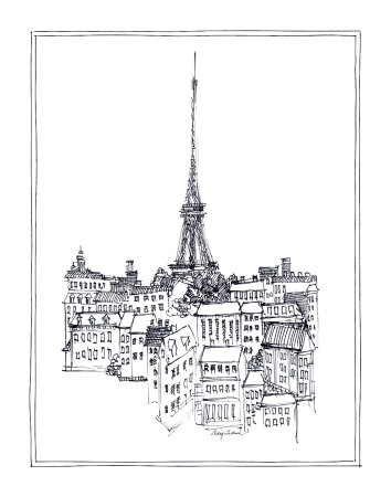 Eiffel Tower Print Eiffel Tower Print