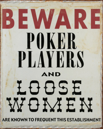 Beware Tin Sign Beware Tin Sign