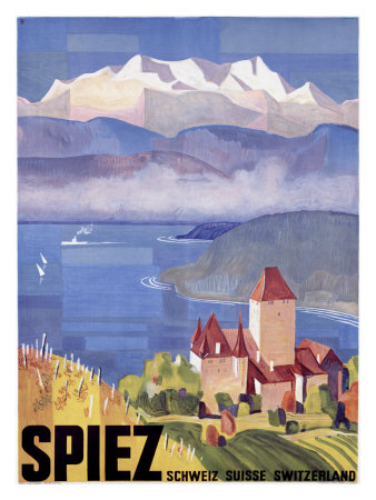 Swiss Spiez Giclee Print Swiss Spiez Giclee Print