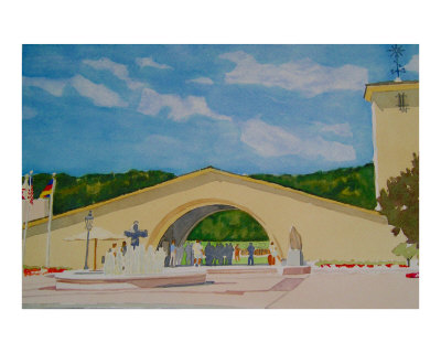 Mondavi Winery Giclee Print Mondavi Winery Giclee Print