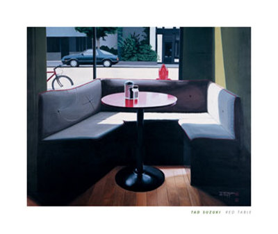 Red Table Print Red Table Print