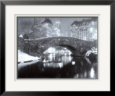 New York Pond in Winter Framed Print New York Pond in Winter Framed Print