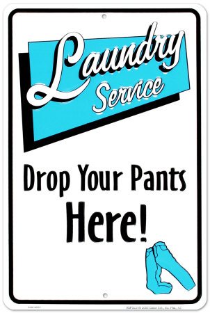 Laundry Service Tin Sign Laundry Service Tin Sign