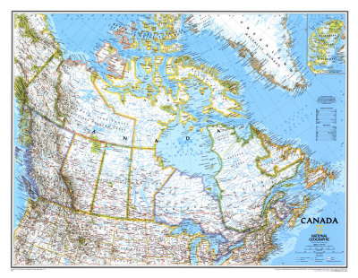 Map of Canada Poster Map of Canada Poster