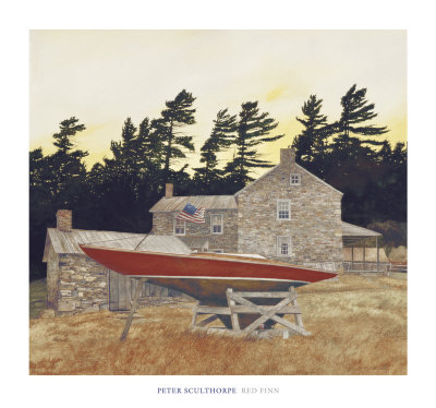 Red Finn Print Red Finn Print