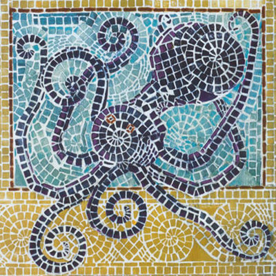 Mosaic Octopus Print Mosaic Octopus Print