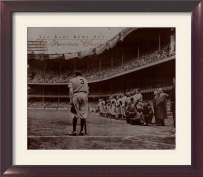 The Babe Bows Out, 1948 Framed Print The Babe Bows Out, 1948 Framed Print