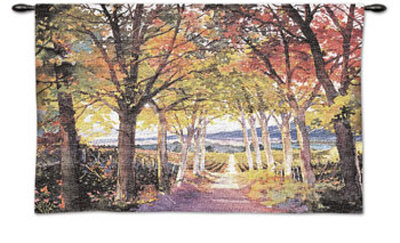 Autumn Path Wall Tapestry Autumn Path Wall Tapestry