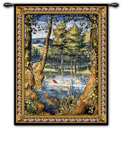 Verdure with Animals Wall Tapestry Verdure with Animals Wall Tapestry