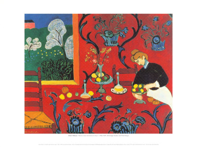 Red Bedroom Print Red Bedroom Print