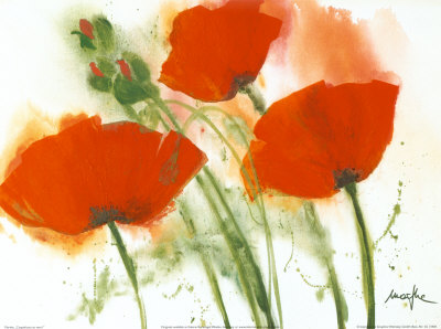 Poppies in the Wind I Print Poppies in the Wind I Print