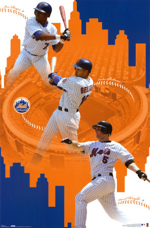 new york mets. New York Mets - Collage Poster