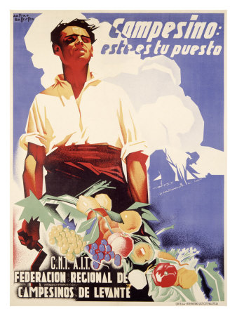 Spanish Farm Workers Giclee Print Spanish Farm Workers Giclee Print