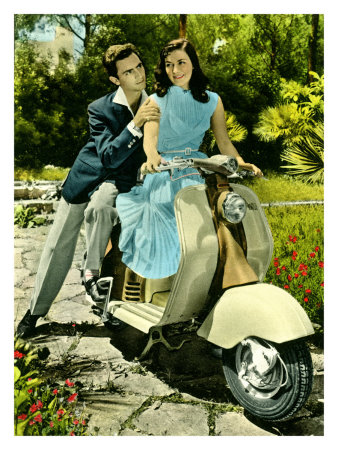 Vespa Piaggio Romance Giclee Print Vespa Piaggio Romance Giclee Print
