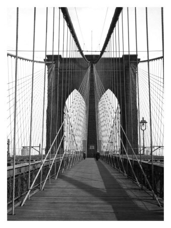 New York, Brooklyn Bridge Cable Giclee Print New York, Brooklyn Bridge Cable Giclee Print