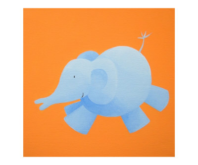 Elephant playtime II Giclee Print Elephant playtime II Giclee Print