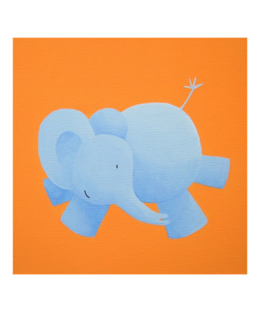 Elephant playtime Giclee Print Elephant playtime Giclee Print