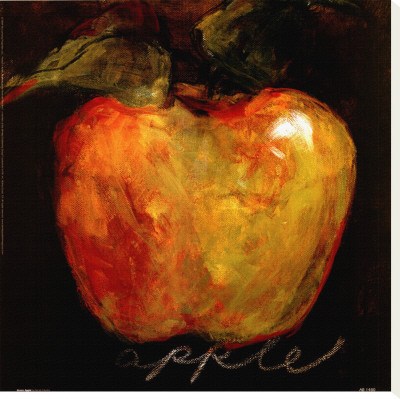 Green Apple Stretched Canvas Print Green Apple Stretched Canvas Print