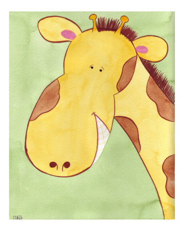 Hello Mr. Giraffe Giclee Print Hello Mr. Giraffe Giclee Print