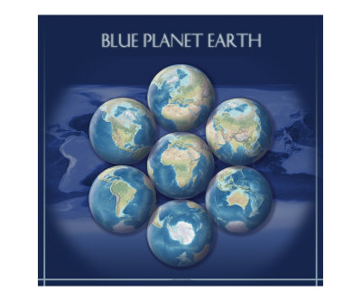 Blue Planet Earth Photographic Print Blue Planet Earth Photographic Print