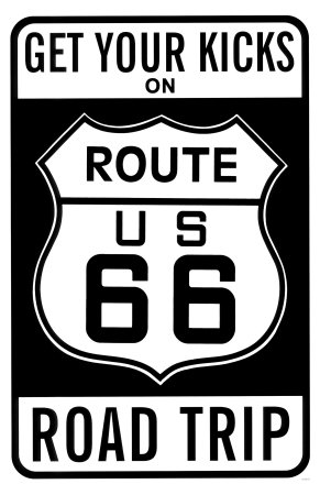 Get Your Kicks on Route 66 Masterprint Get Your Kicks on Route 66 Masterprint