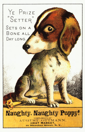 Naughty, Naughty Puppy Masterprint Naughty, Naughty Puppy Masterprint
