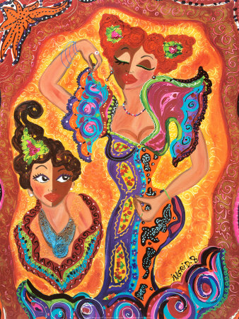 Les Flamencas Print Les Flamencas Print