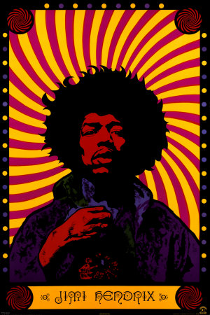 Jimi Hendrix - Psychedelic Poster Jimi Hendrix - Psychedelic Poster