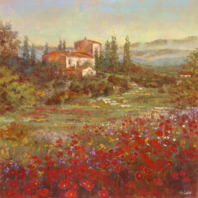 Provencal Village V Print Provencal Village V Print