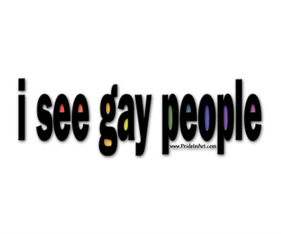 I See Gay People Photographic Print I See Gay People Photographic Print