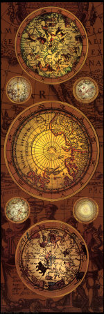 Antique Map, Orbis Geographica I Print Antique Map, Orbis Geographica I Print